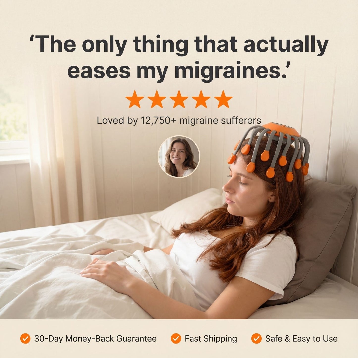 Ovia™ Head Massager for Migraine Relief